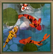 Another piece of artwork of fish located in our waiting room to help create a tranquil office